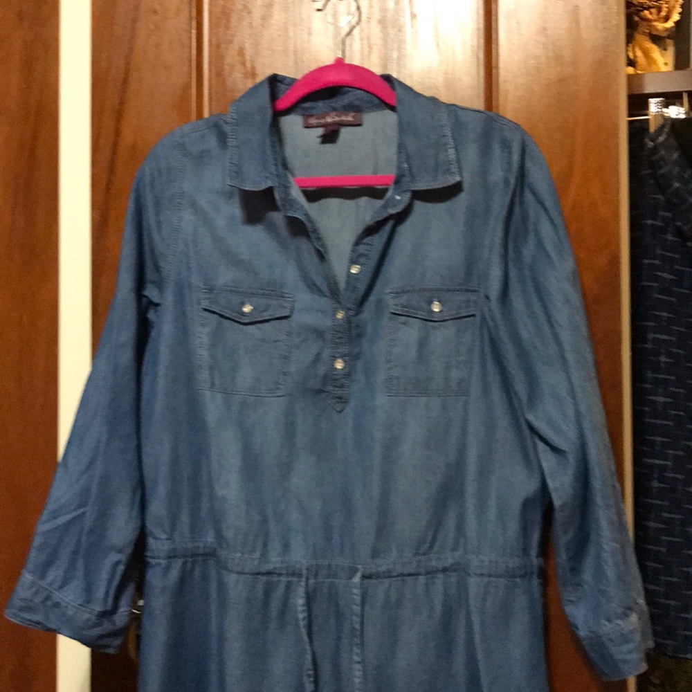 Denim tunic dress.